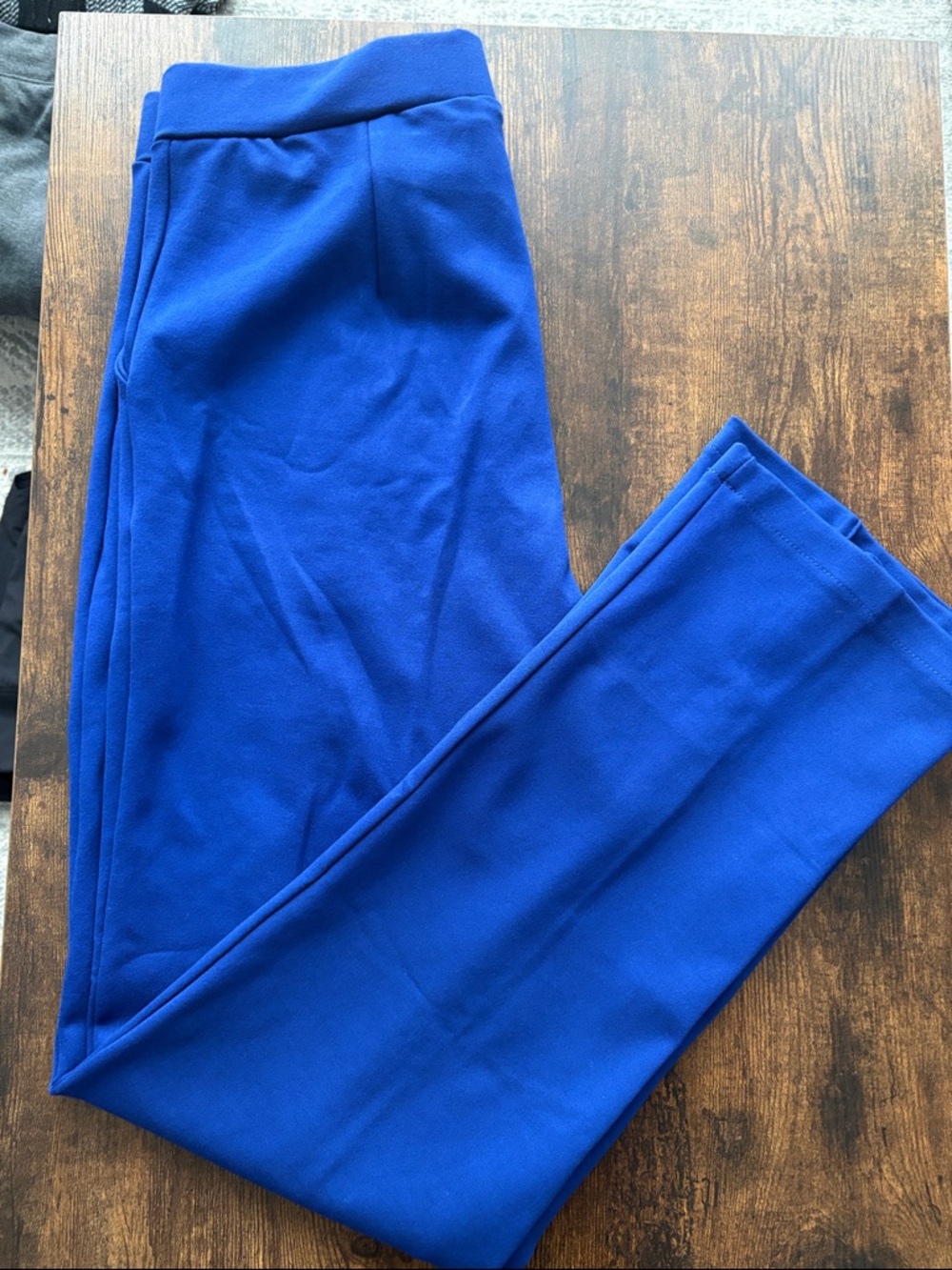 Women’s Straight-Leg Ponte Pants in Cobalt Blue - Picture 1 of 2